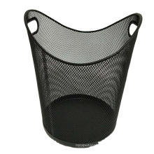 Factory Direct Supply South Korea fashion geometry pattern iron mesh trash Simple office wastebasket metal trash can